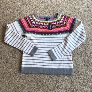 NWT Lands’ End Girls Fair Isle Sweater.